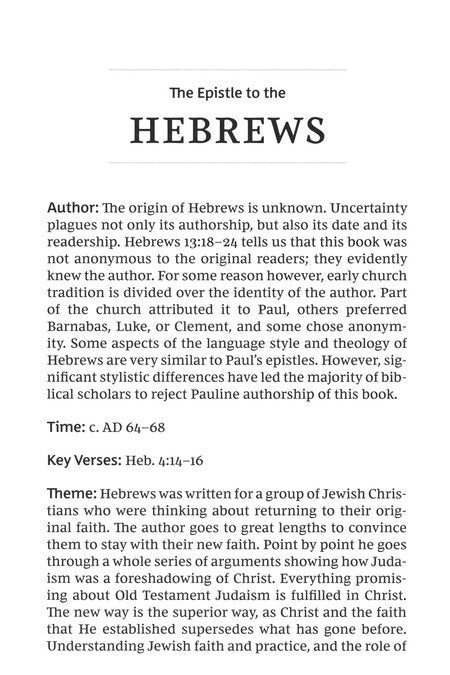 NKJV Scripture Journal: Hebrews