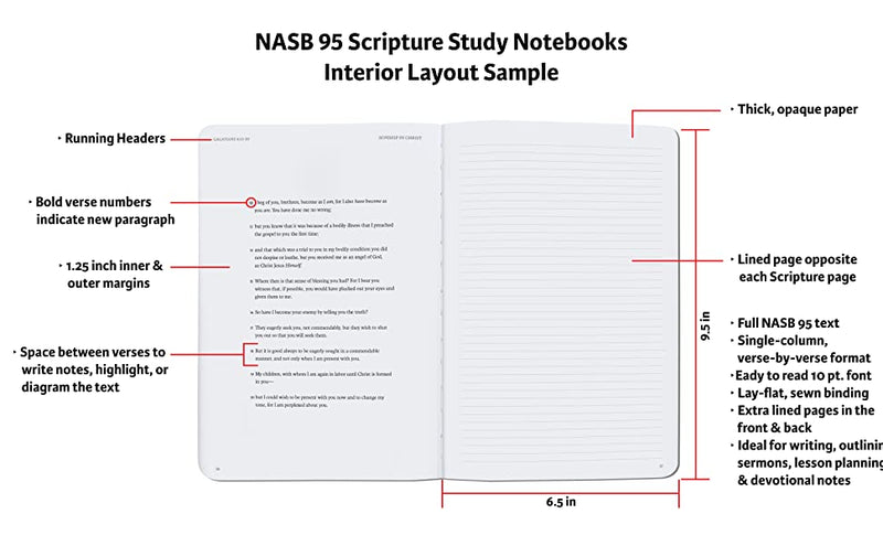 NASB Scripture Study Notebook James 2nd Edition