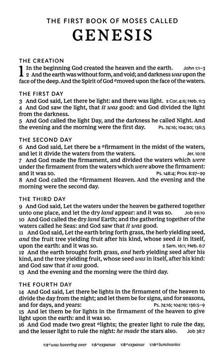 KJV Personal Size Large Print Single-Column Reference Bible, Black Leathersoft