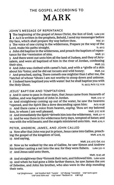 KJV Personal Size Large Print Single-Column Reference Bible, Black Leathersoft