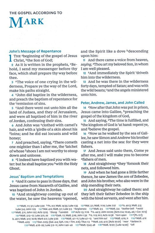 KJV Large Print Verse-By-Verse Reference Bible, Brown Leatherlook, Maclaren Series