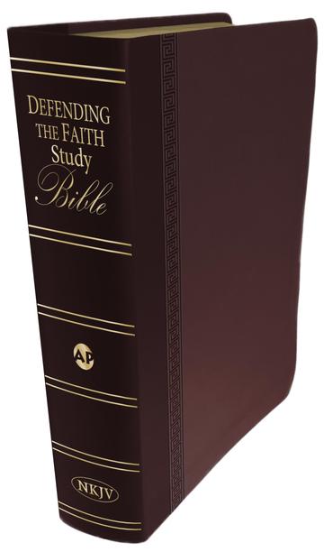 NKJV Defending the Faith Study Bible,  Maroon Duotone