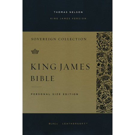KJV, Personal Size Reference Bible, Black Leathersoft, Sovereign Ed. *