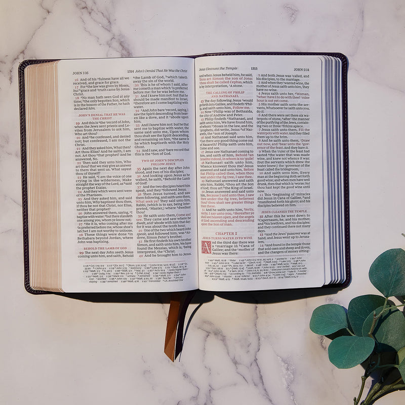 KJV, Personal Size Reference Bible, Black Leathersoft, Sovereign Ed. *