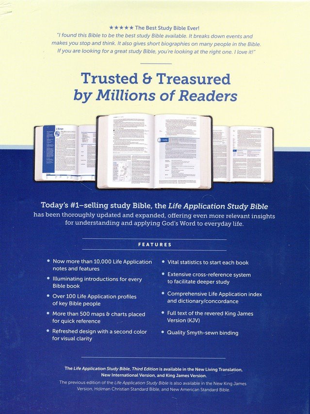 KJV Life Application Bible Brown/Mahogany LeatherLike