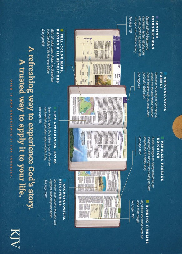 KJV Chronological Life Application Study Bible, Hardback