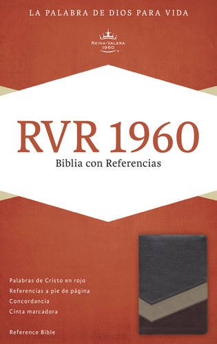 RVR 1960 Biblia con Referencias (RVR 1960 Reference Bible) Marron y Tostado y Bronceado Simil Piel