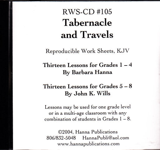 Tabernacle and Travels OT Bible Lessons CD