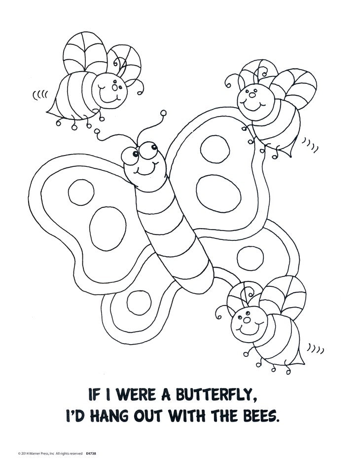 If I Were a Butterfly Coloring Book Ages 2-4 (op)