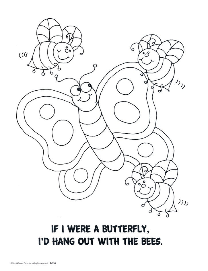 If I Were a Butterfly Coloring Book Ages 2-4 (op) — One Stone Biblical ...