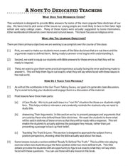 Note To Dedicated Teachers