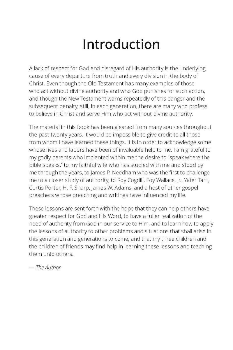 A Study of Authority