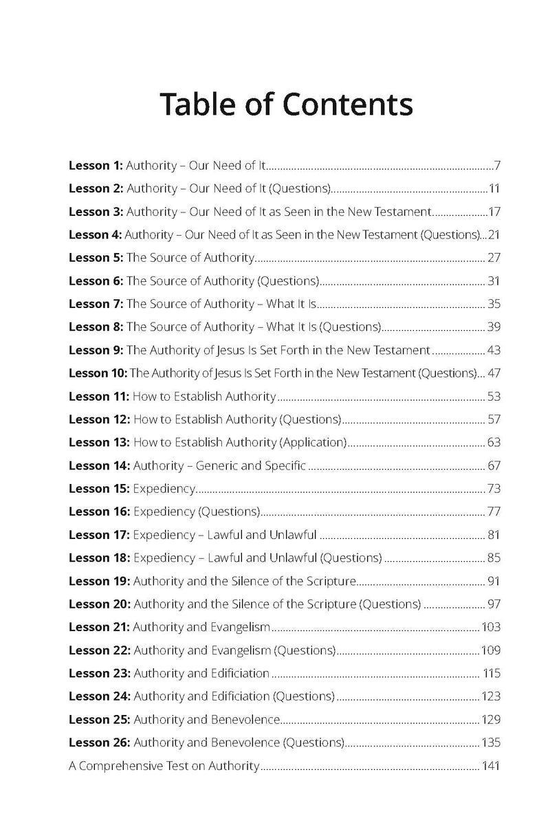 A Study of Authority