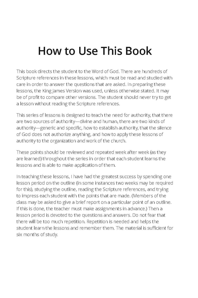 A Study of Authority