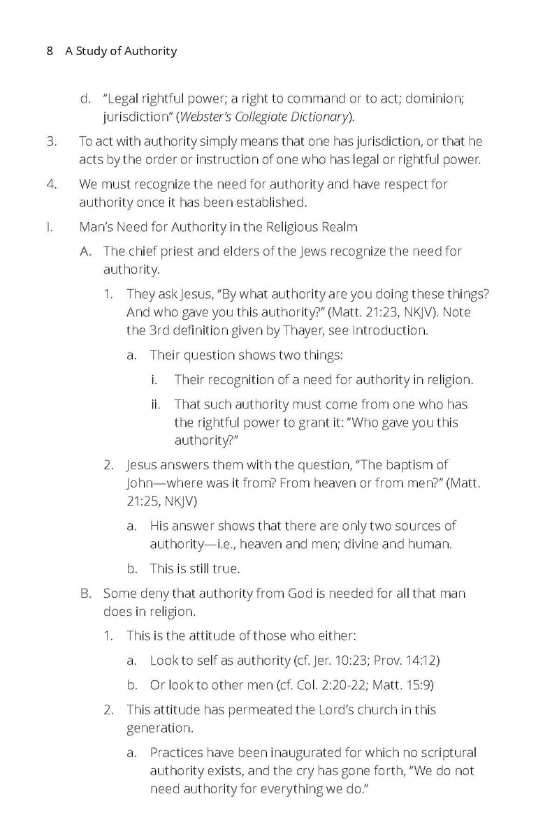 A Study of Authority