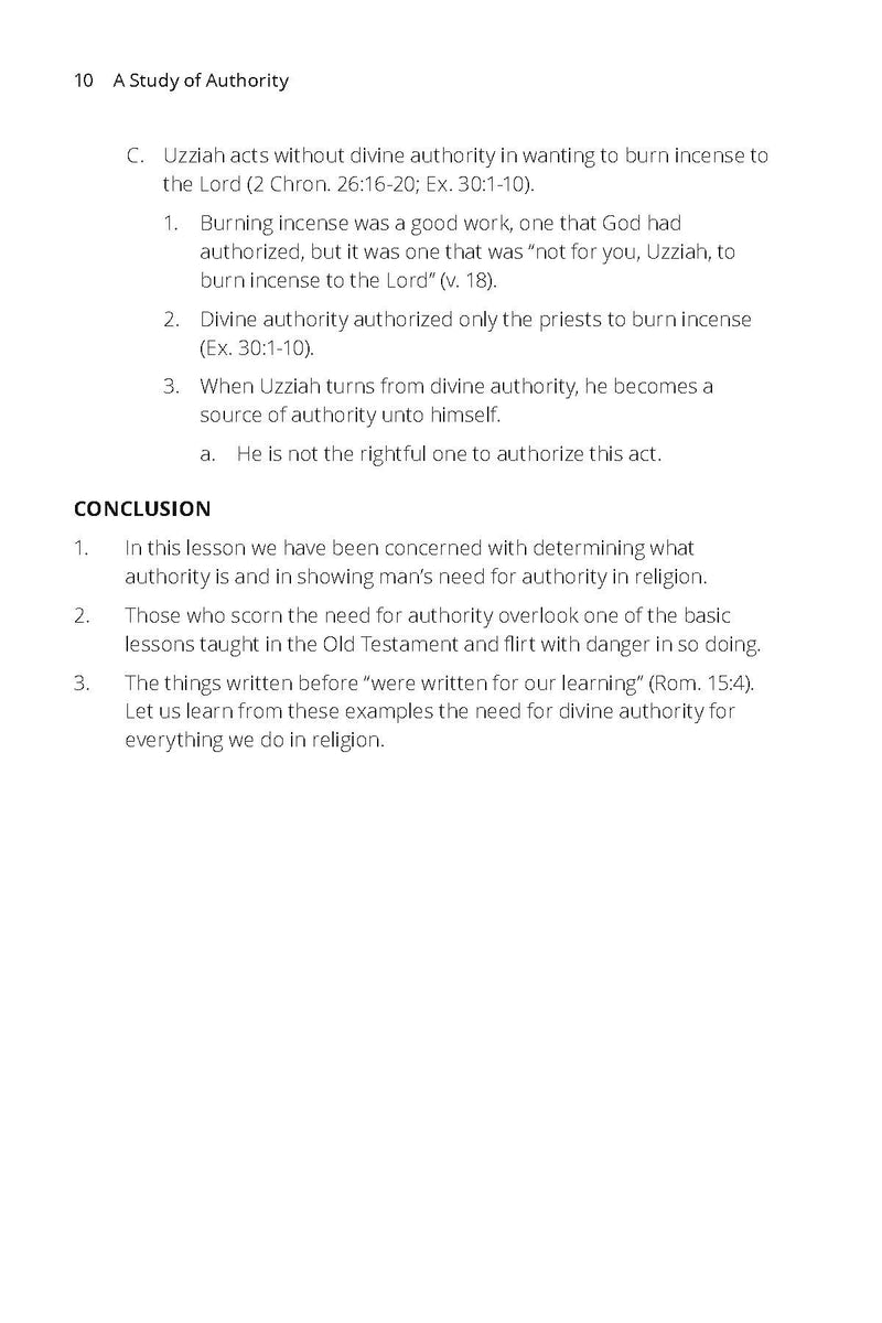 A Study of Authority