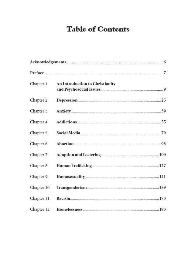 Behold the Pit: Christianity and Psychosocial Issues