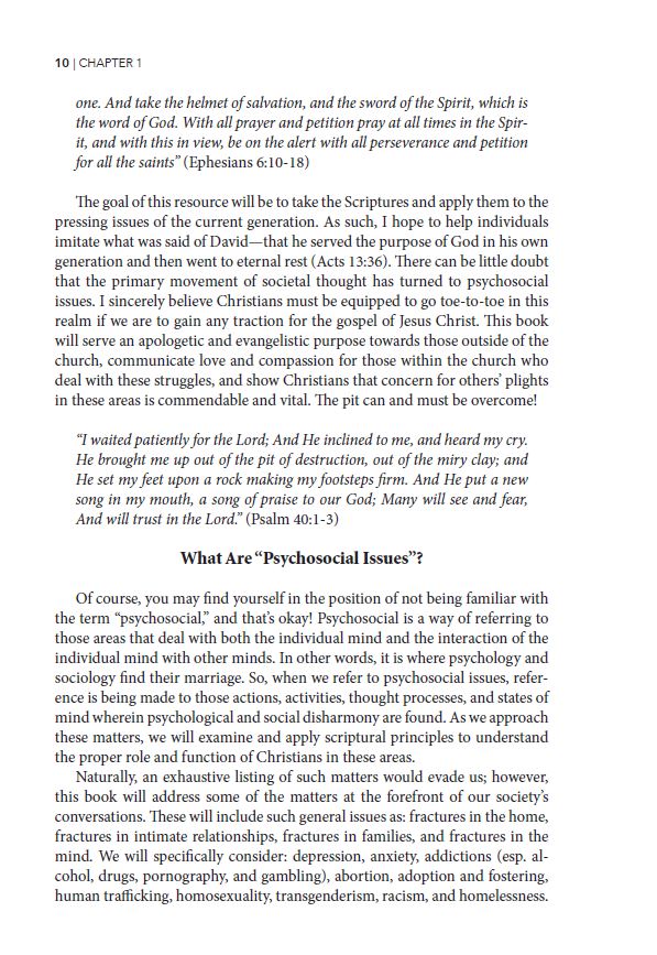 Behold the Pit: Christianity and Psychosocial Issues