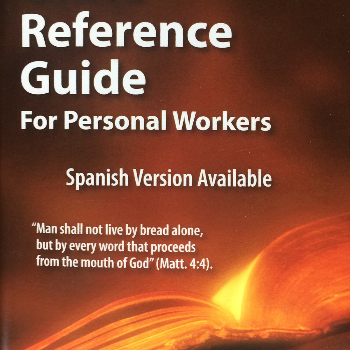 Bible Reference Guide For Personal Workers — One Stone Biblical Resources