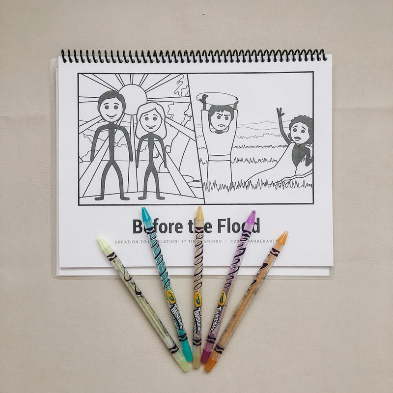 Creation To Revelation: 17 Time Periods Full Size Coloring Book (os)