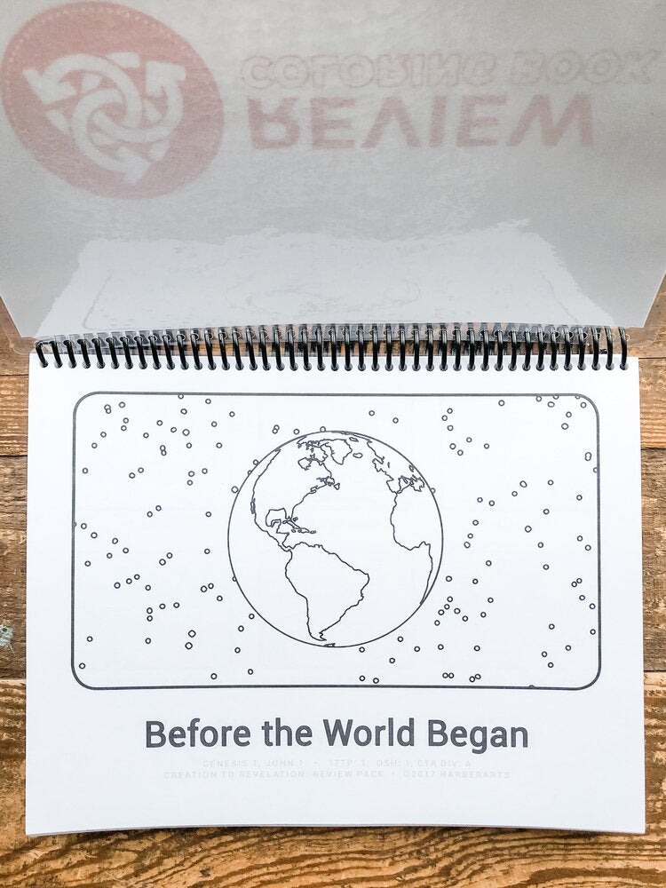 Creation To Revelation: Review Full Size Coloring Book