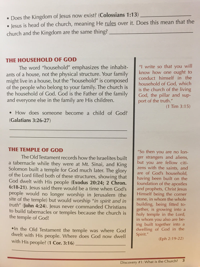 Discovering the Early Church:  Acts Part 1 (Teen/Adult 1:1)