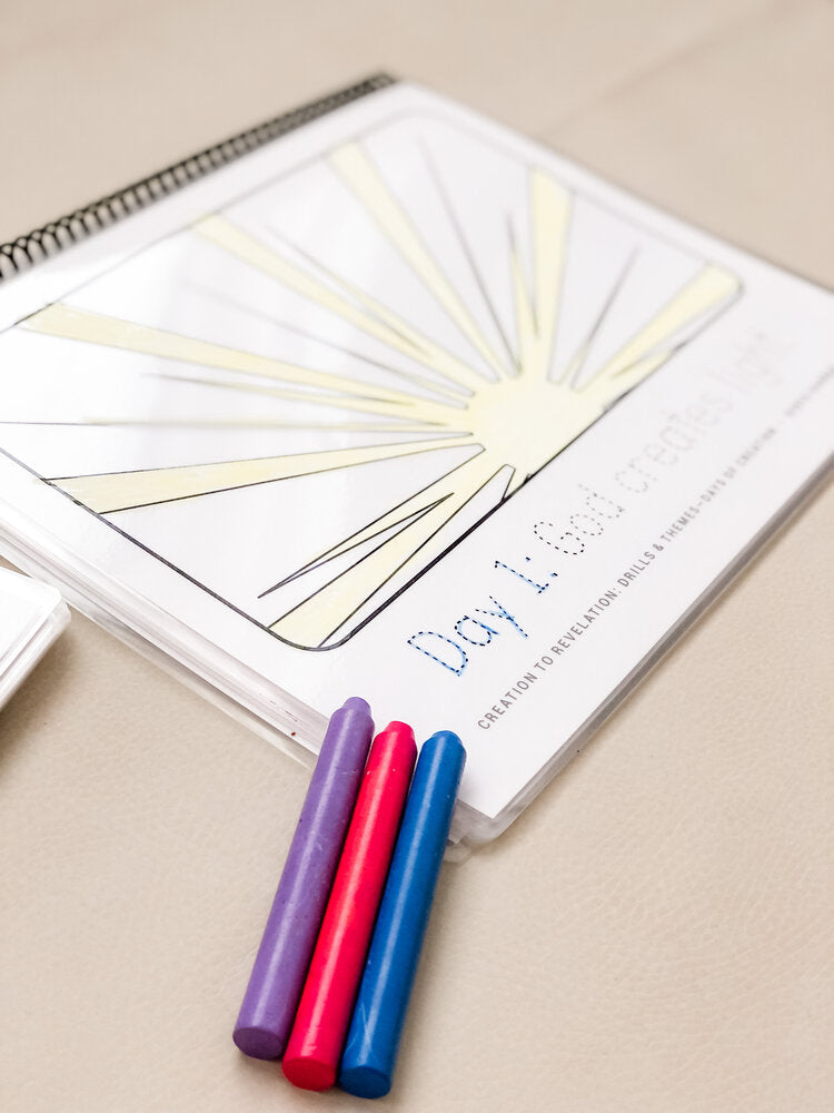 Creation To Revelation: Drills & Themes:  Days of Creation Dry Erase Book