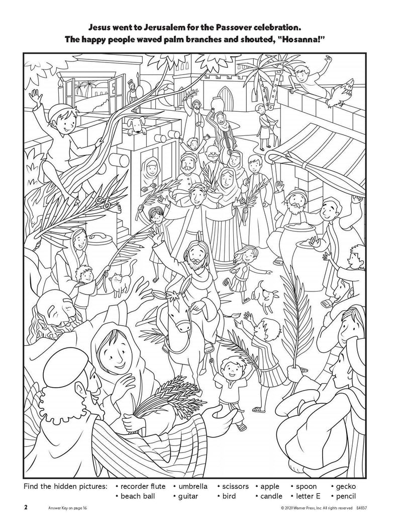 Jesus Has Risen Hidden Picture Activity Book Ages 8-10