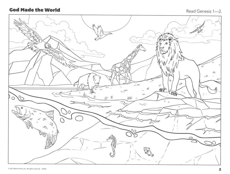 Old Testament Bible Stories Coloring Book Ages 8 & up