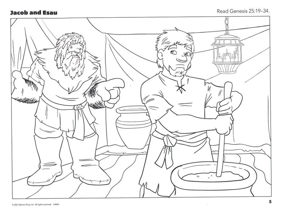 Jacob And Esau Coloring Pages Kids Jacob And Esau Coloring Pages Kids