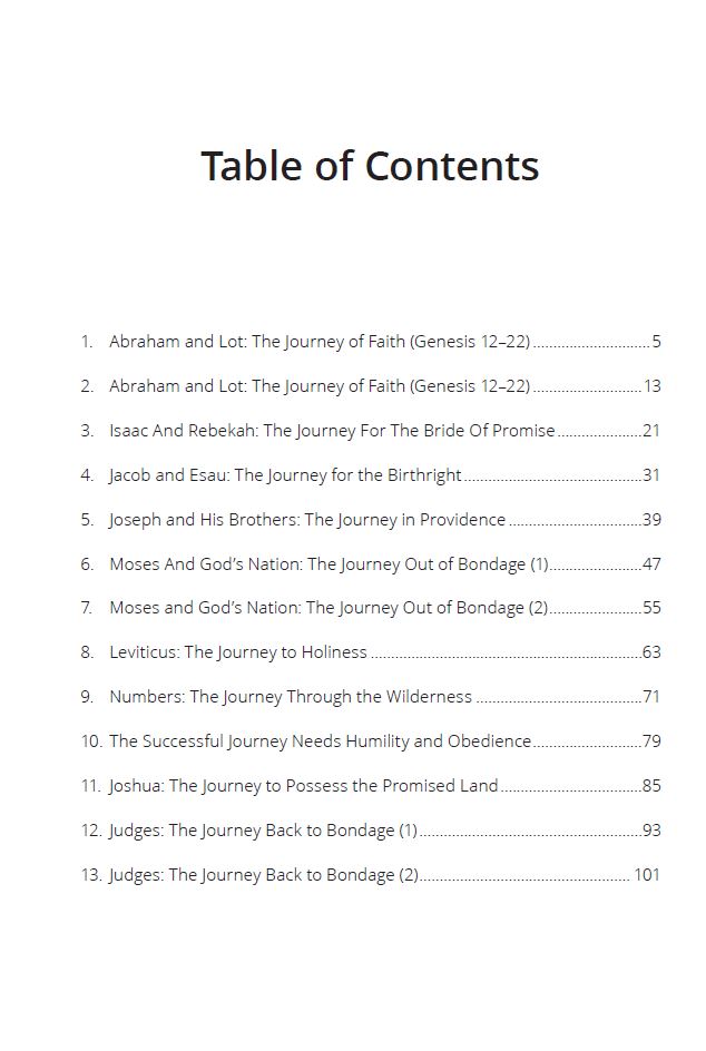 Genesis 12 through Judges (Faith Builder Series, 6:2)