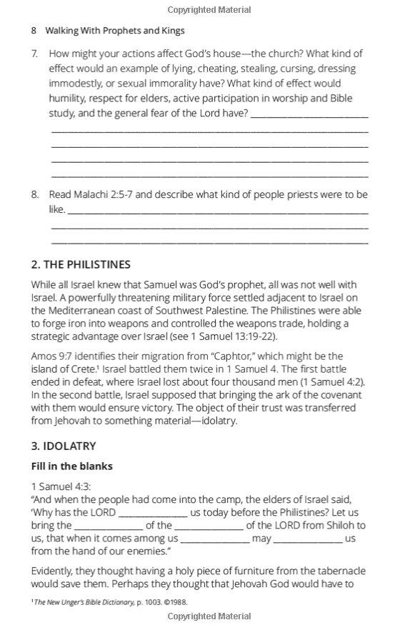 Walking With Prophets and Kings (Faith Builder Series, 6:3)