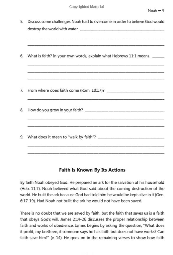 Walking by Faith (Faith Builder Series, 7:1)