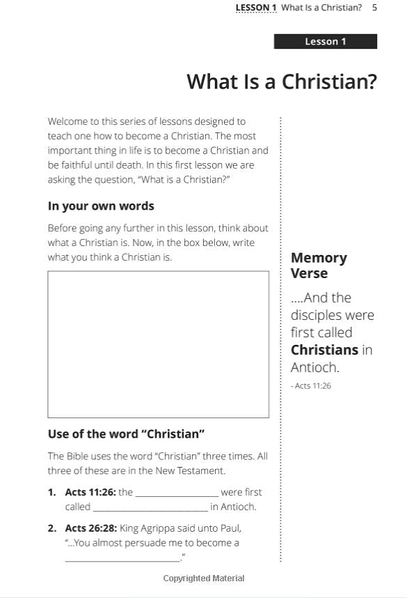 How to Become a Christian (Faith Builder Series, 8:1)