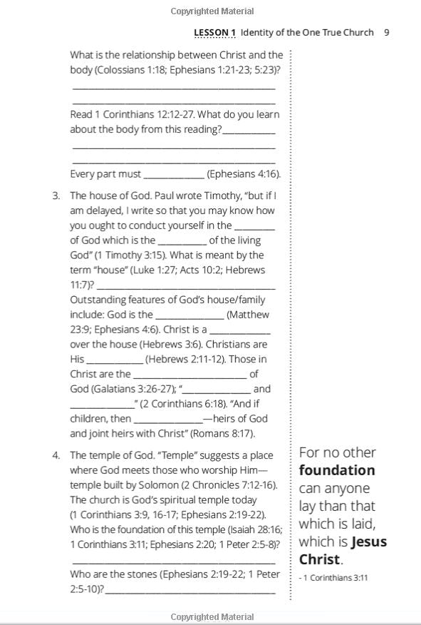 The One True Church (Faith Builder Series, 8:3)