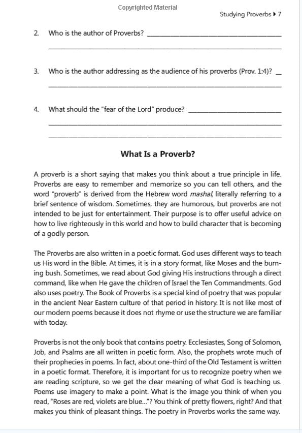 Proverbs (Faith Builder Series, 9:2)