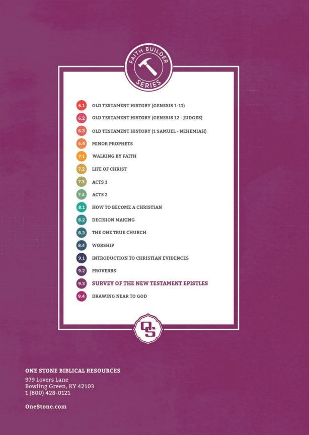 New Testament Epistles (Faith Builder Series, 9:3)