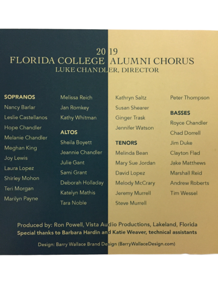 FC Alumni Chorus 2019 - Highest Hope CD