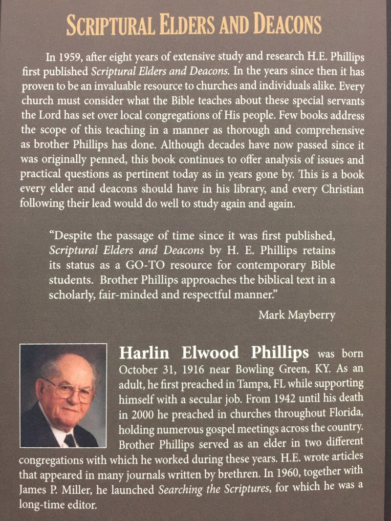 Scriptural Elders And Deacons