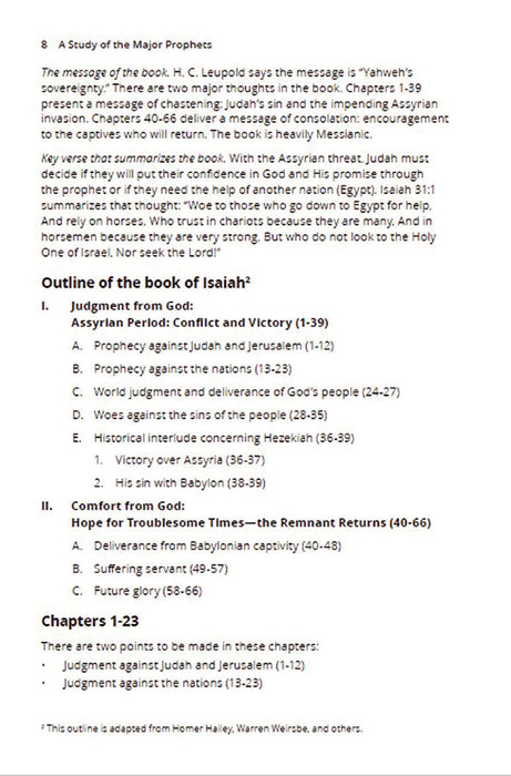 A Study Of The Major Prophets - Downloadable Congregational Use PDF