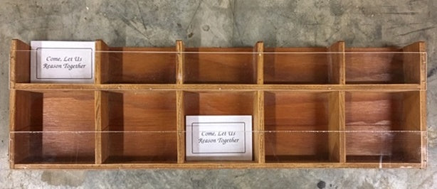 Tract Rack (Empty) Ney Rieber — One Stone Biblical Resources