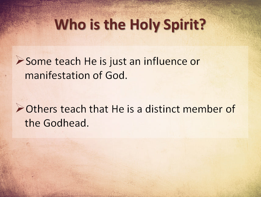 The Holy Spirit - Downloadable PowerPoint Presentation