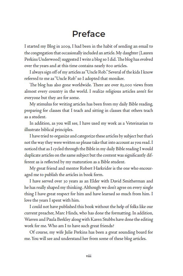 Uncle Rob's Blog Volume 1