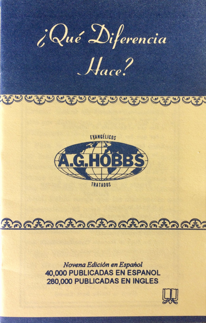 ¿Qué Diferencia Hace? (What Difference Does It Make?)