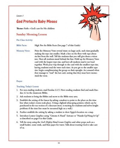 God's Mighty Hand Teacher's Manual - Exodus