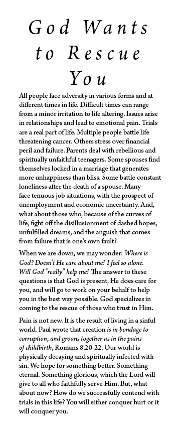 I Hurt. Why Should I Trust God?