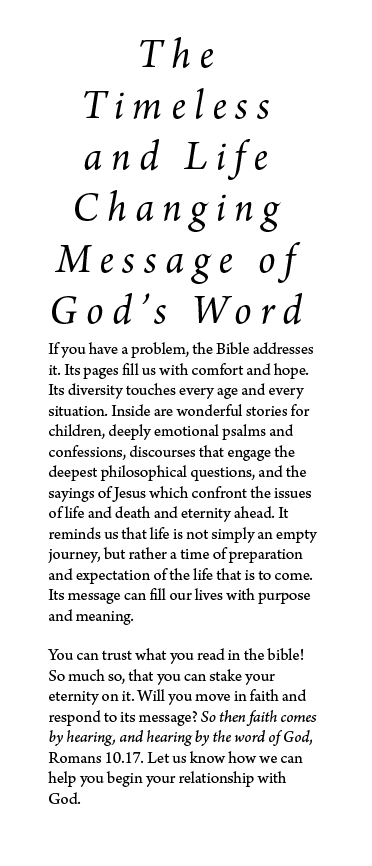 Can I Trust What I Read in the Bible?