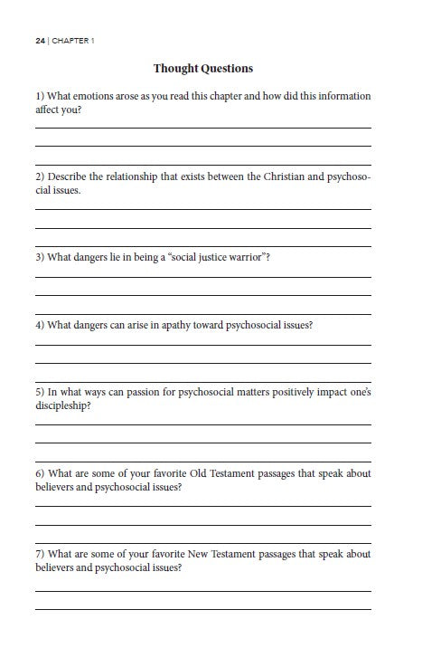 Behold the Pit: Christianity and Psychosocial Issues