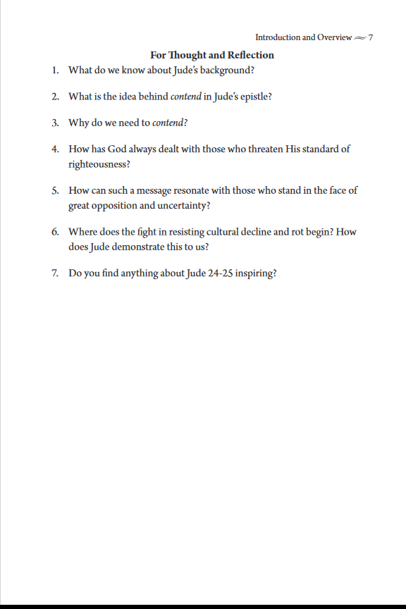 Contend for the Faith: Jude