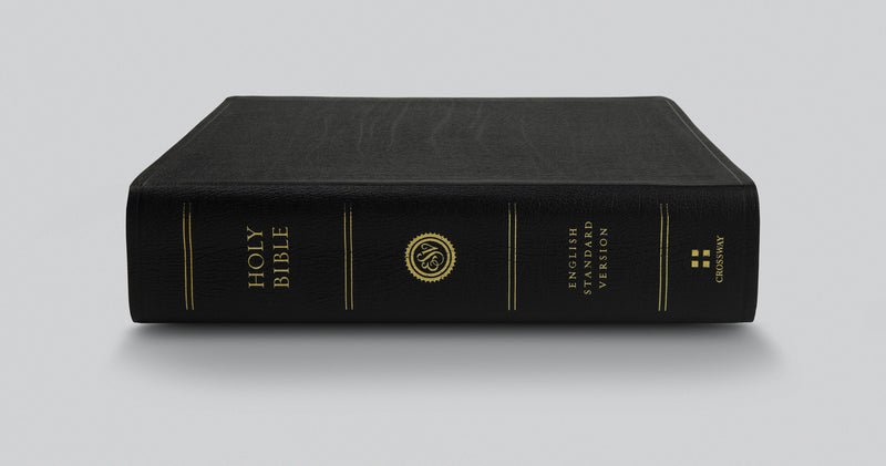 ESV Super Giant Print Bible, Black Genuine Leather
